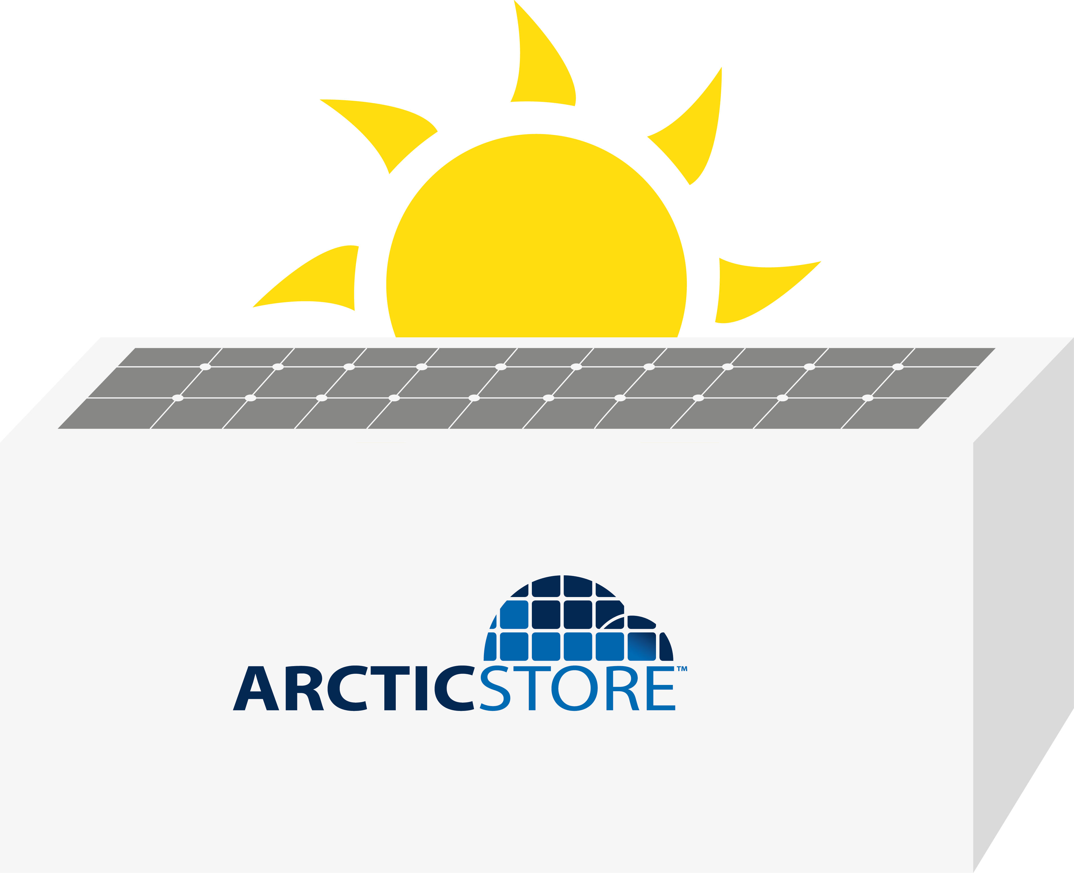 Arcticstore solar panels illustration 